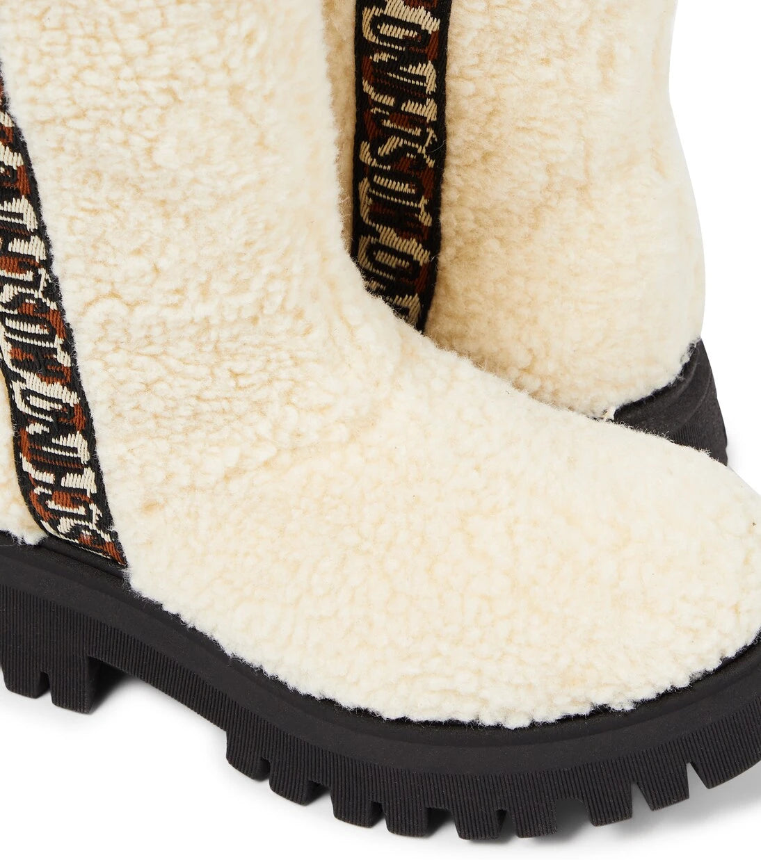 Moschino Kids - بوت طويل بطبعة الدب