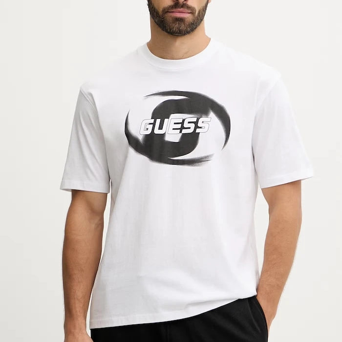 Памучна тениска Guess LOKNI