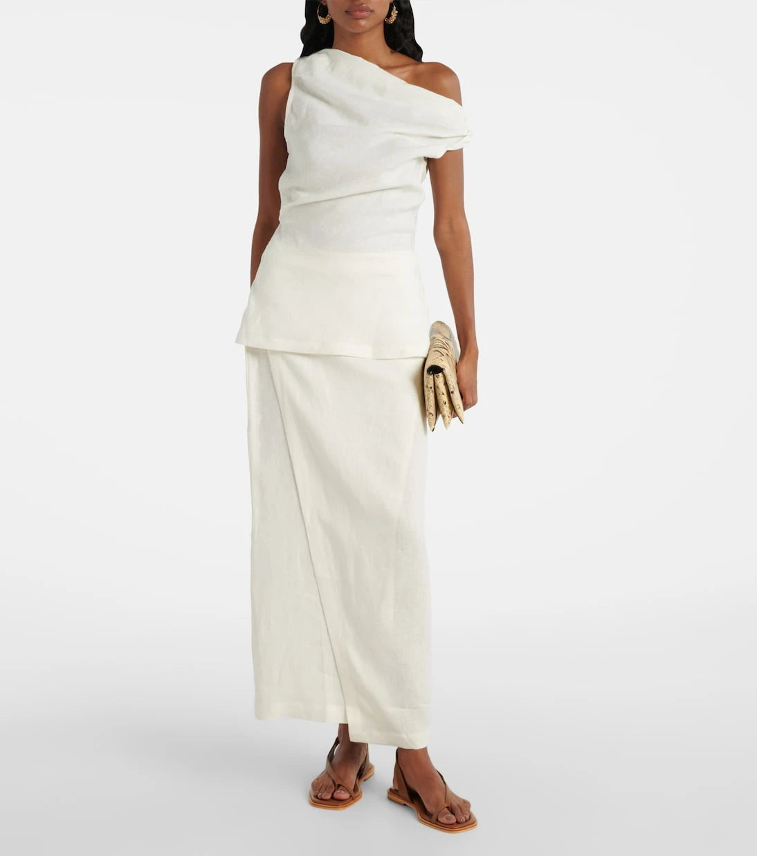 Faithfull - Suis asymmetric linen top