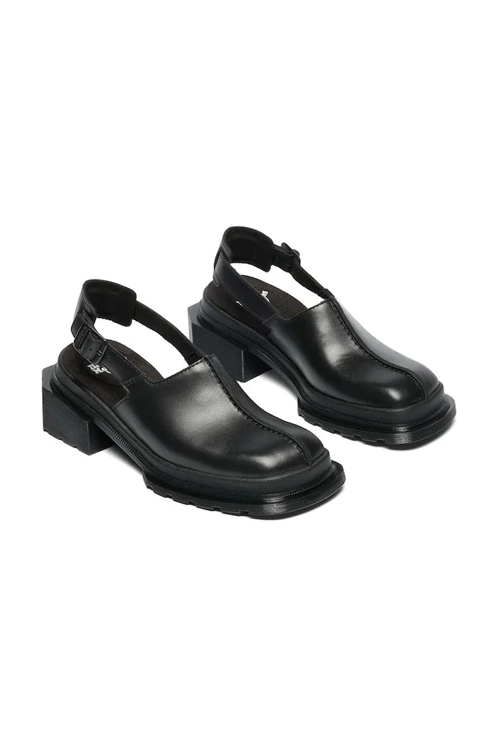 Dr. Martens чехли сабо дамски от кожа Maybole Mule
