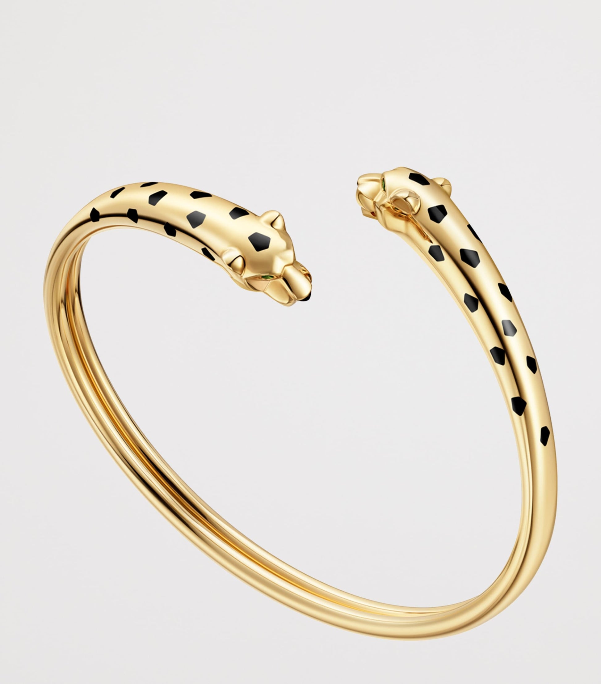 Yellow Gold, Tsavorite Garnet and Onyx Panthère de Cartier Bracelet