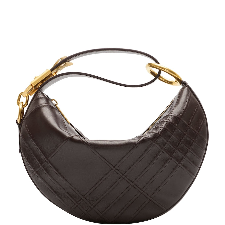 Brown Leather Knight Arc Bag