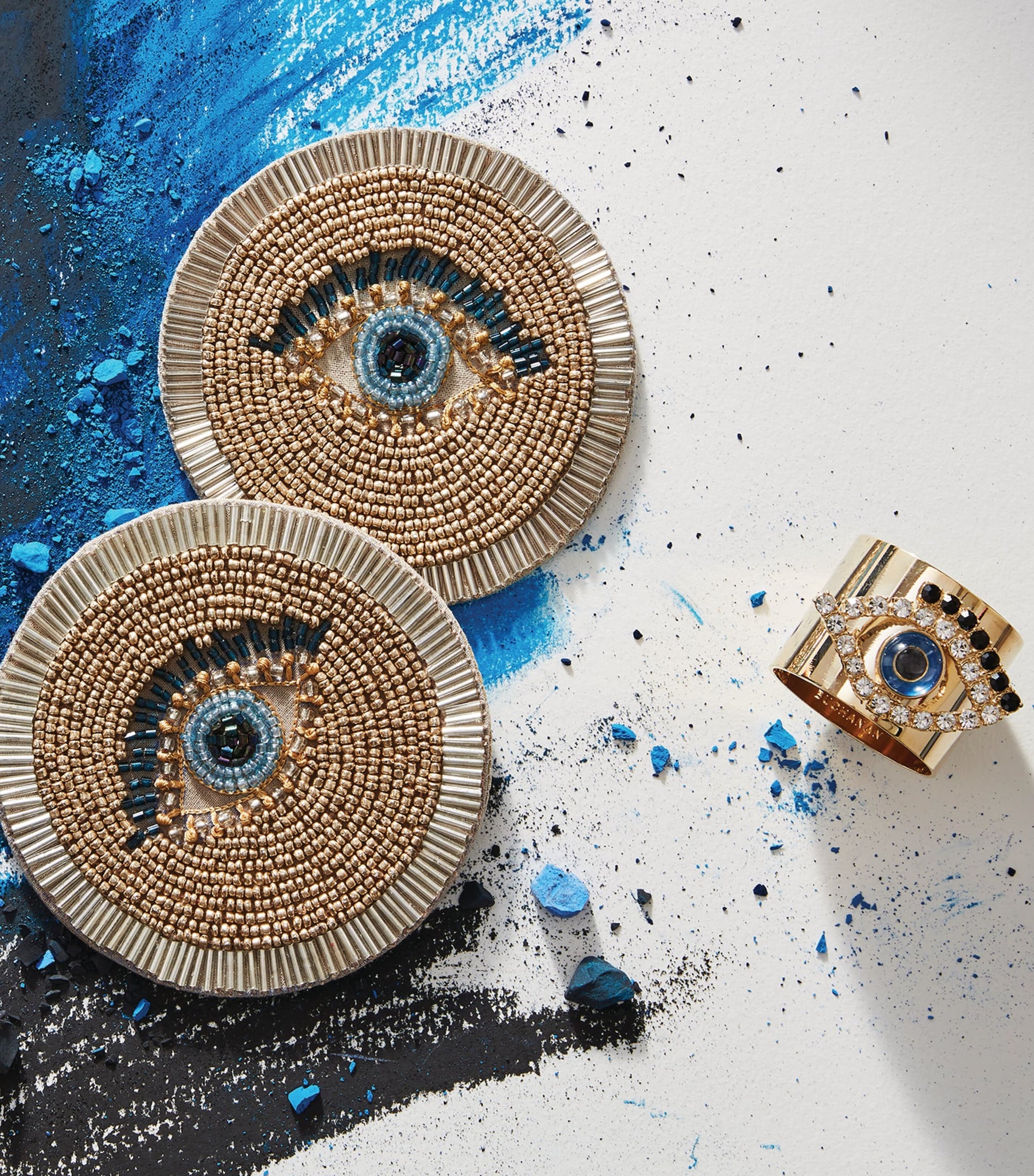 Evil Eye Napkin Rings (Set of 2)