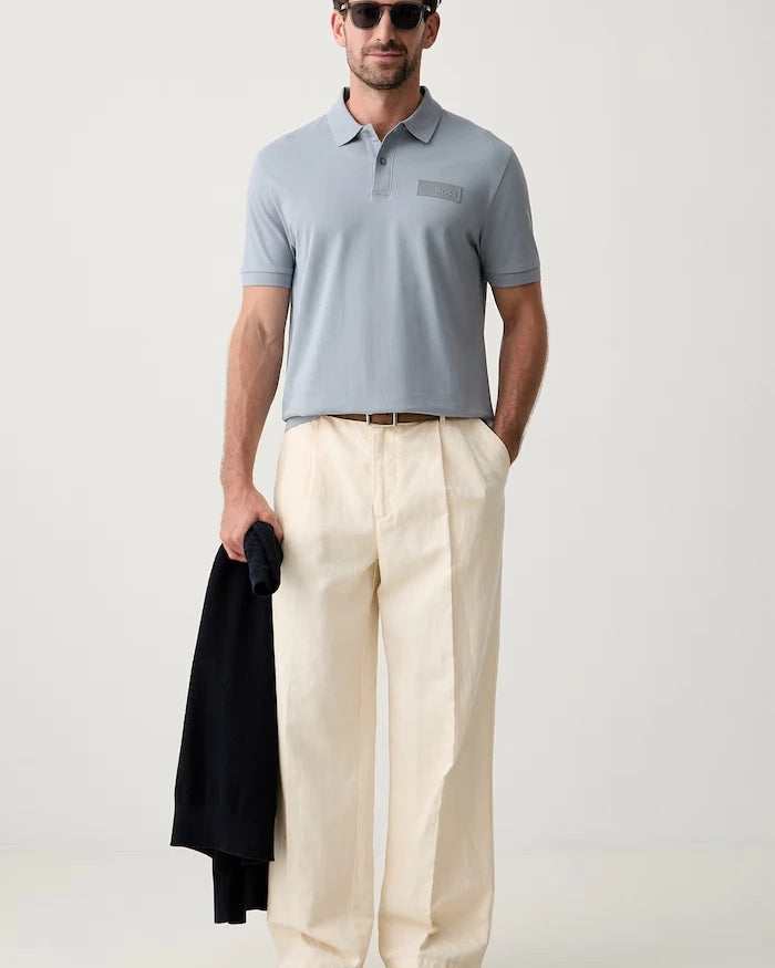 BOSS Green Pamuklu Polo Yaka Erkek Tişört Paddy Structure