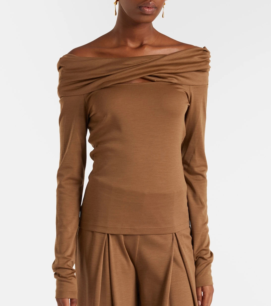 Max Mara - بلوزة Orafo من صوف الفيرجن المنسدل