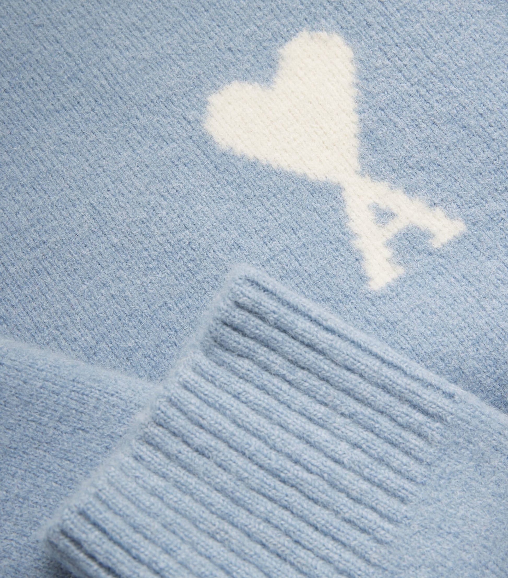 Blue Alpaca-Blend Ami de Coeur Sweater