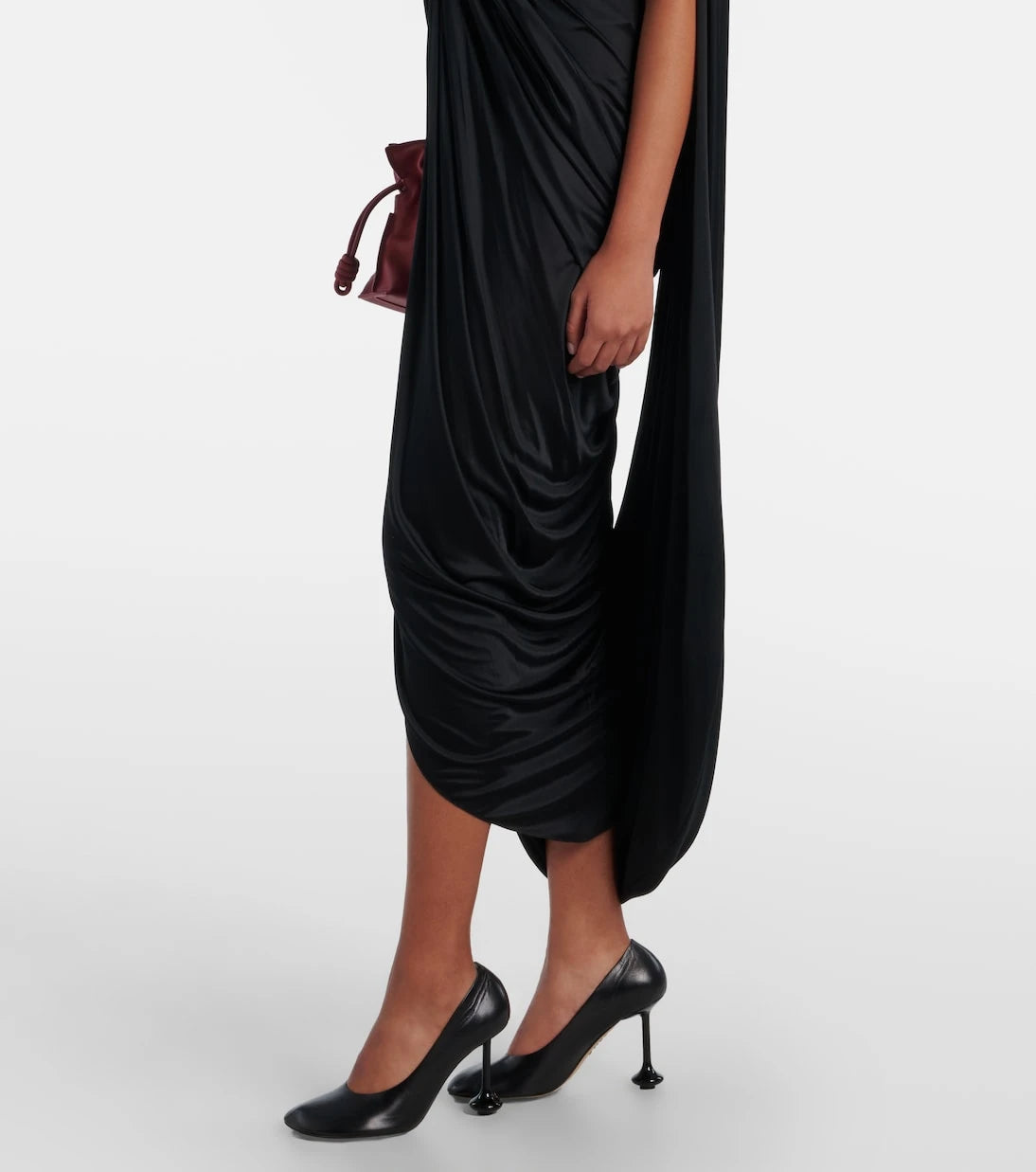 Loewe - Draped midi dress