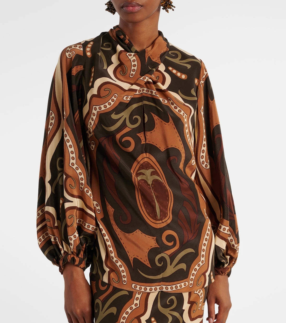 Johanna Ortiz - Printed silk blouse