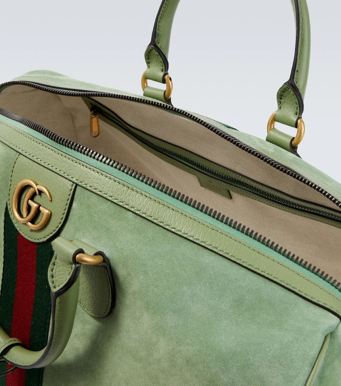 Gucci - حقيبة غوتشي سافوي دافل متوسطة من جلد الشمواه