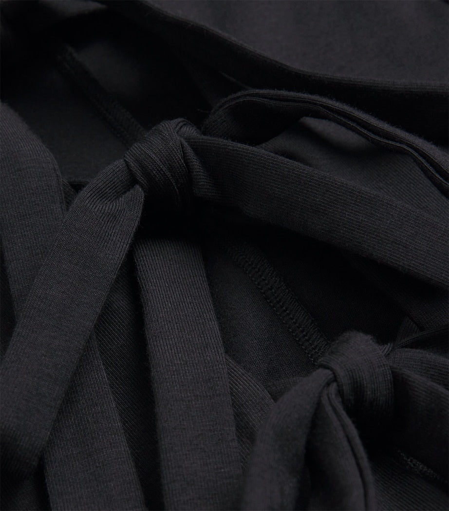 Cotton Jersey Ebony Tie Shirt