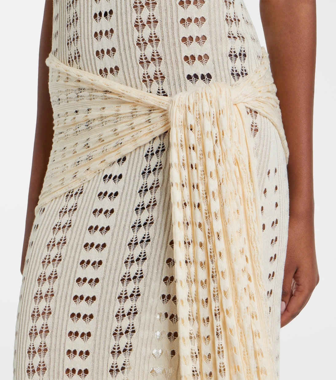Aya Muse - Ruffled pointelle maxi dress