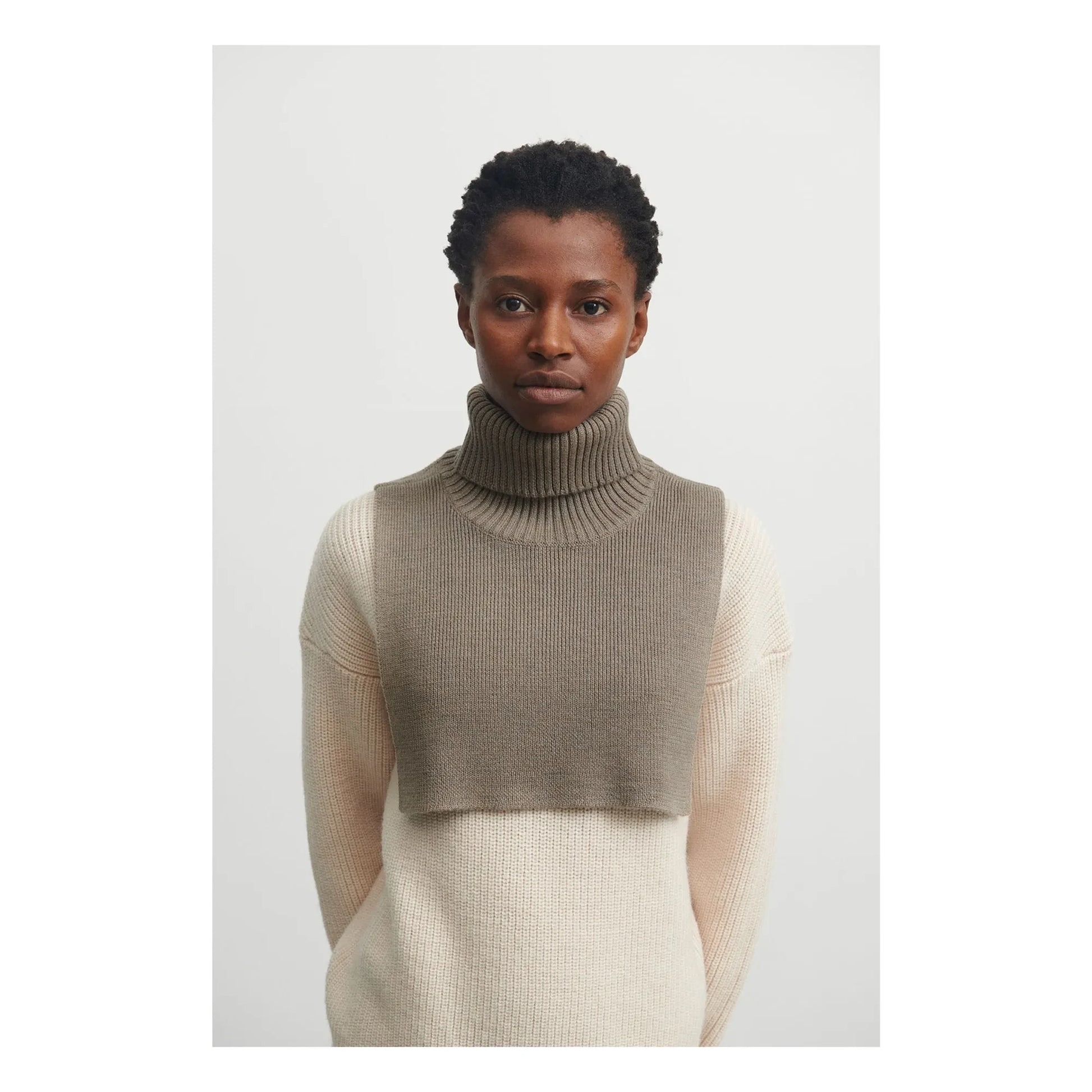 FUB - Merino wool collar - Women's collection | Beige