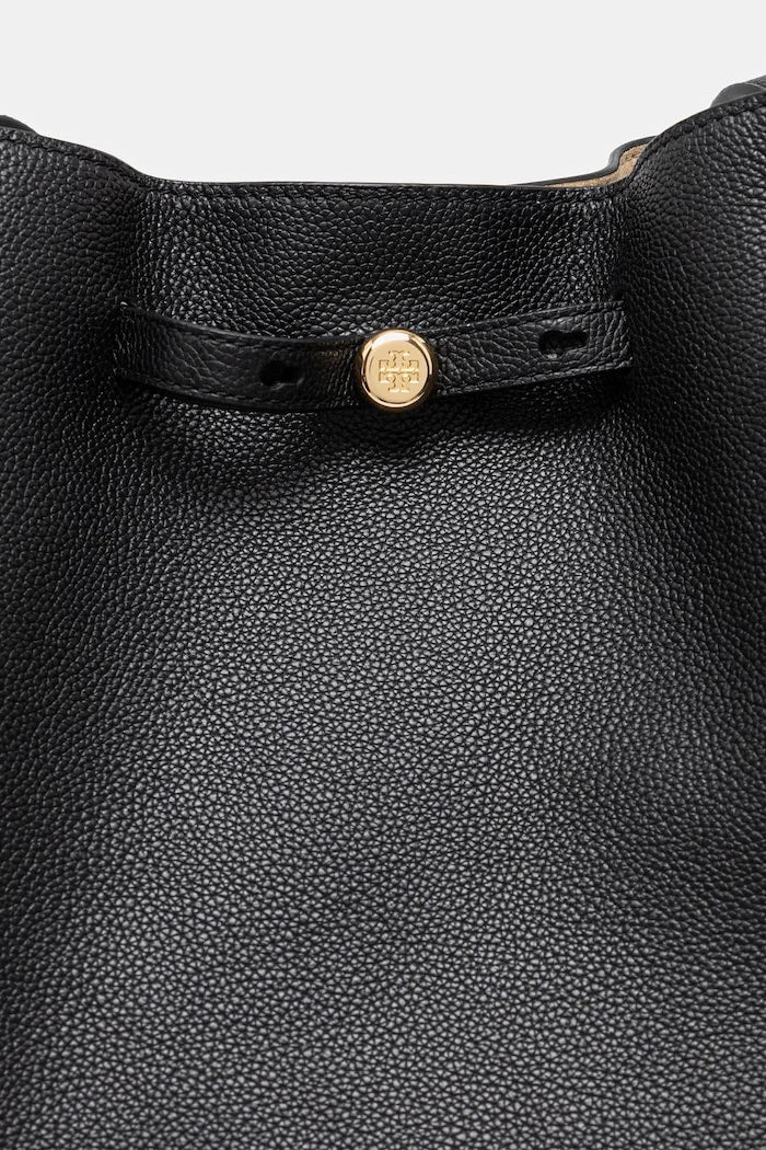 Кожена чанта Tory Burch Romy Pebbled Tote