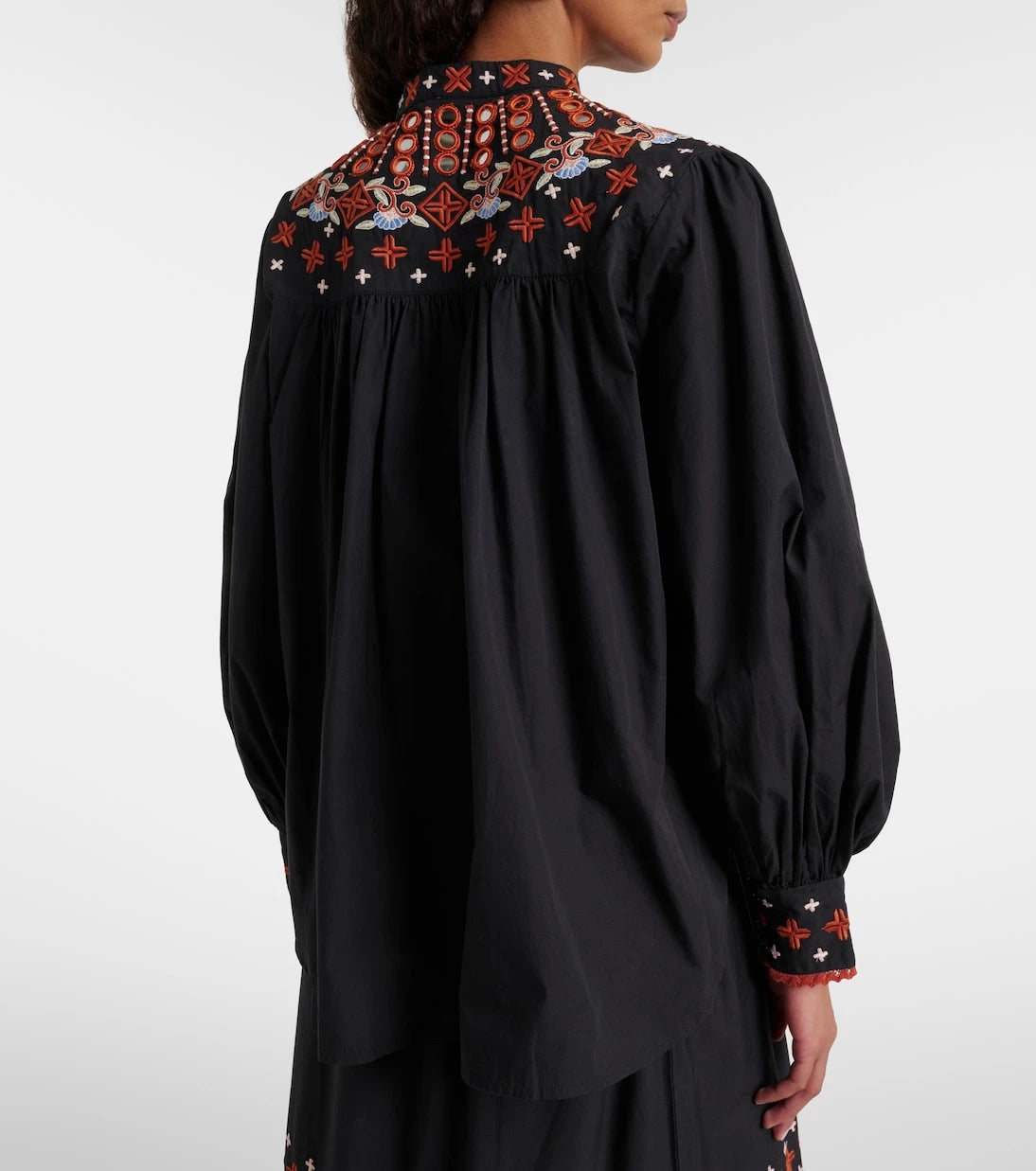 Farm Rio - Embroidered cotton shirt