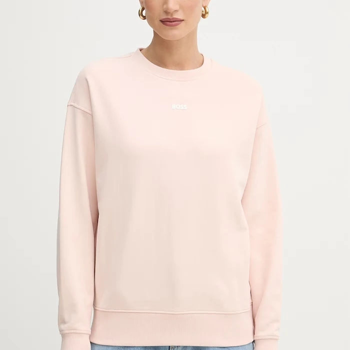 BOSS Orange Kadın Pamuklu Oversize Sweatshirt
