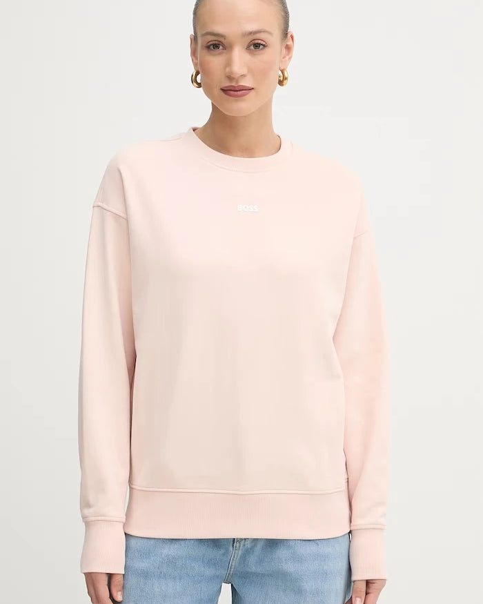 BOSS Orange Kadın Pamuklu Oversize Sweatshirt