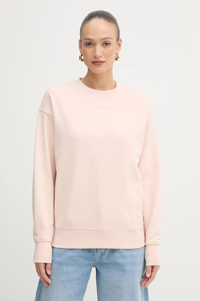 BOSS Orange Kadın Pamuklu Oversize Sweatshirt