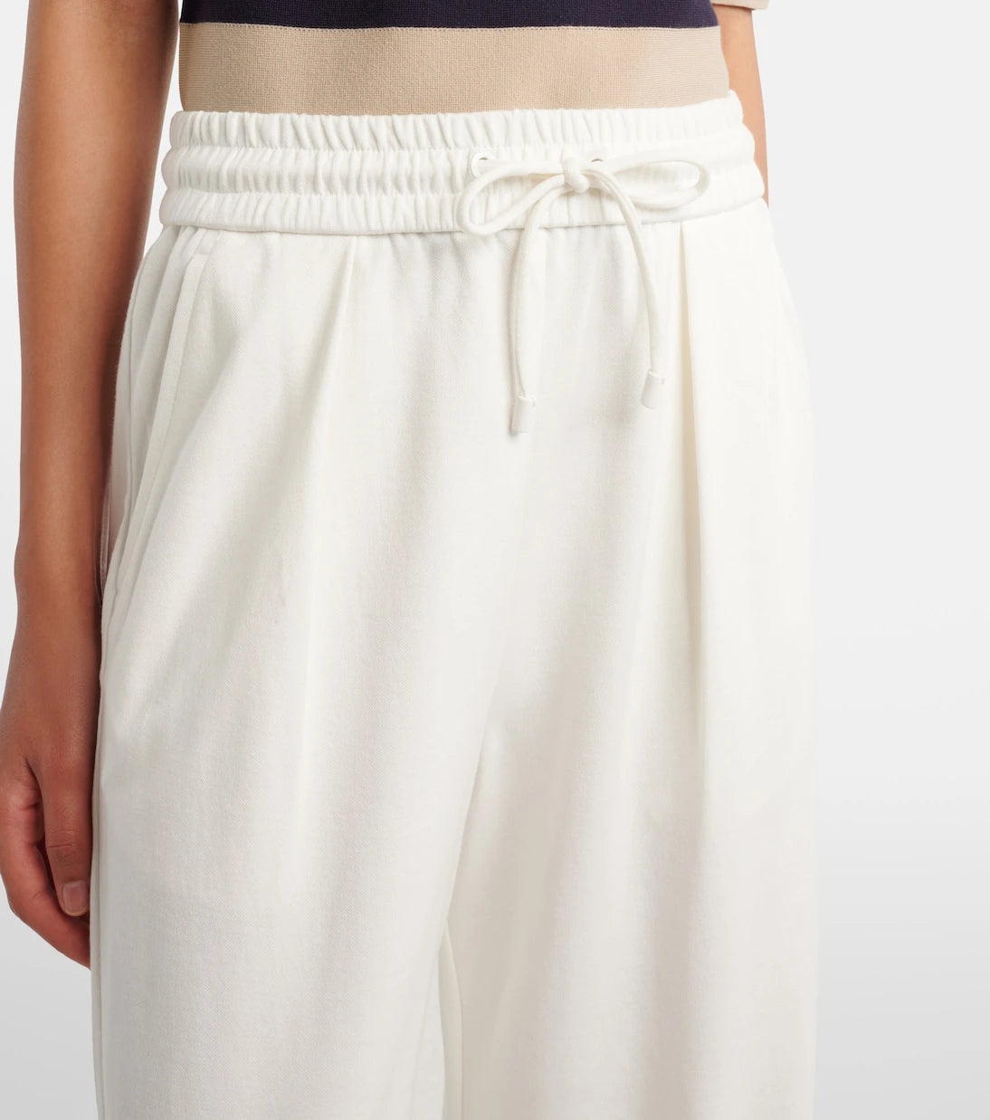 Max Mara - Cotton and silk-blend sweatpants
