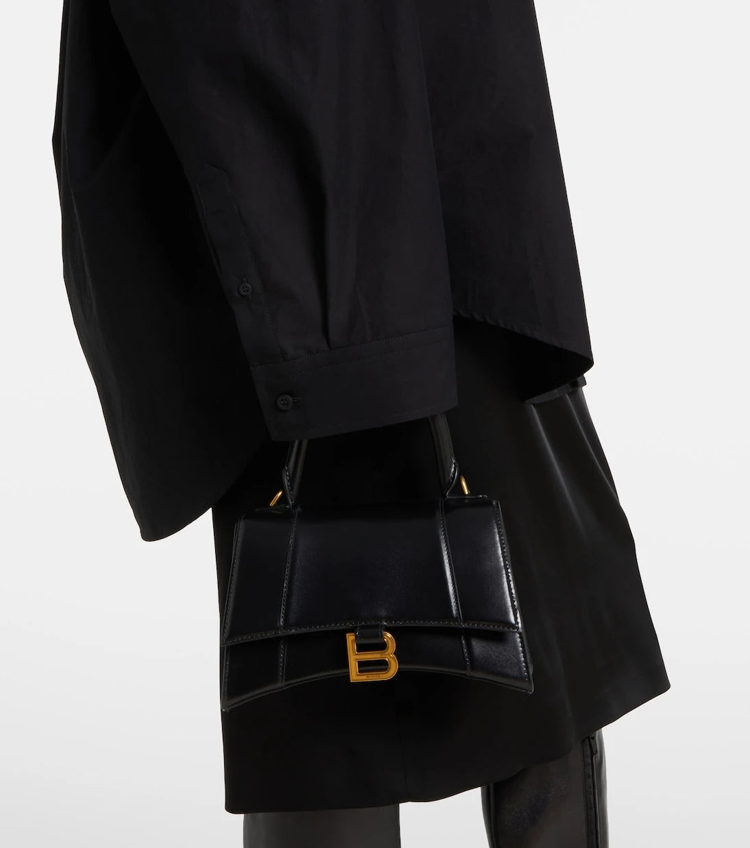 Balenciaga - Hourglass Small leather crossbody bag