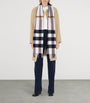 Pink Cashmere Check Scarf