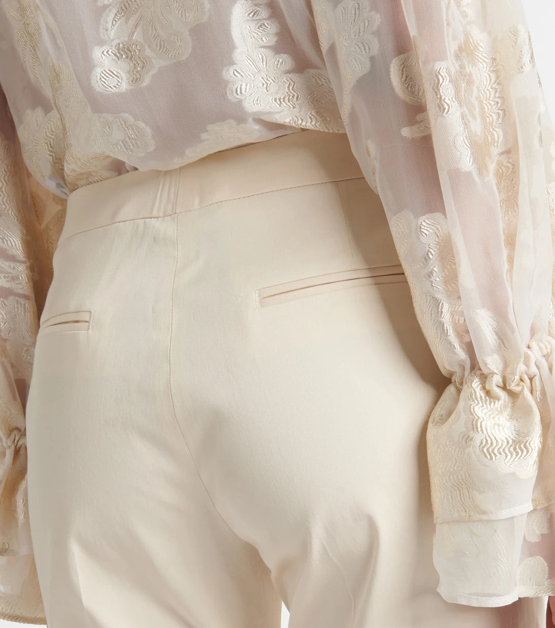 Etro - High-rise cotton-blend tapered pants