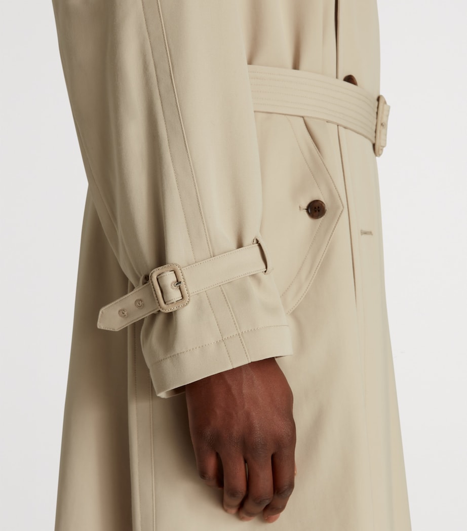 Dunhill Beige Wool Trench Coat