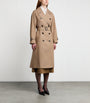 Max Mara Beige Water-Repellent Cotton Twill Trench Coat
