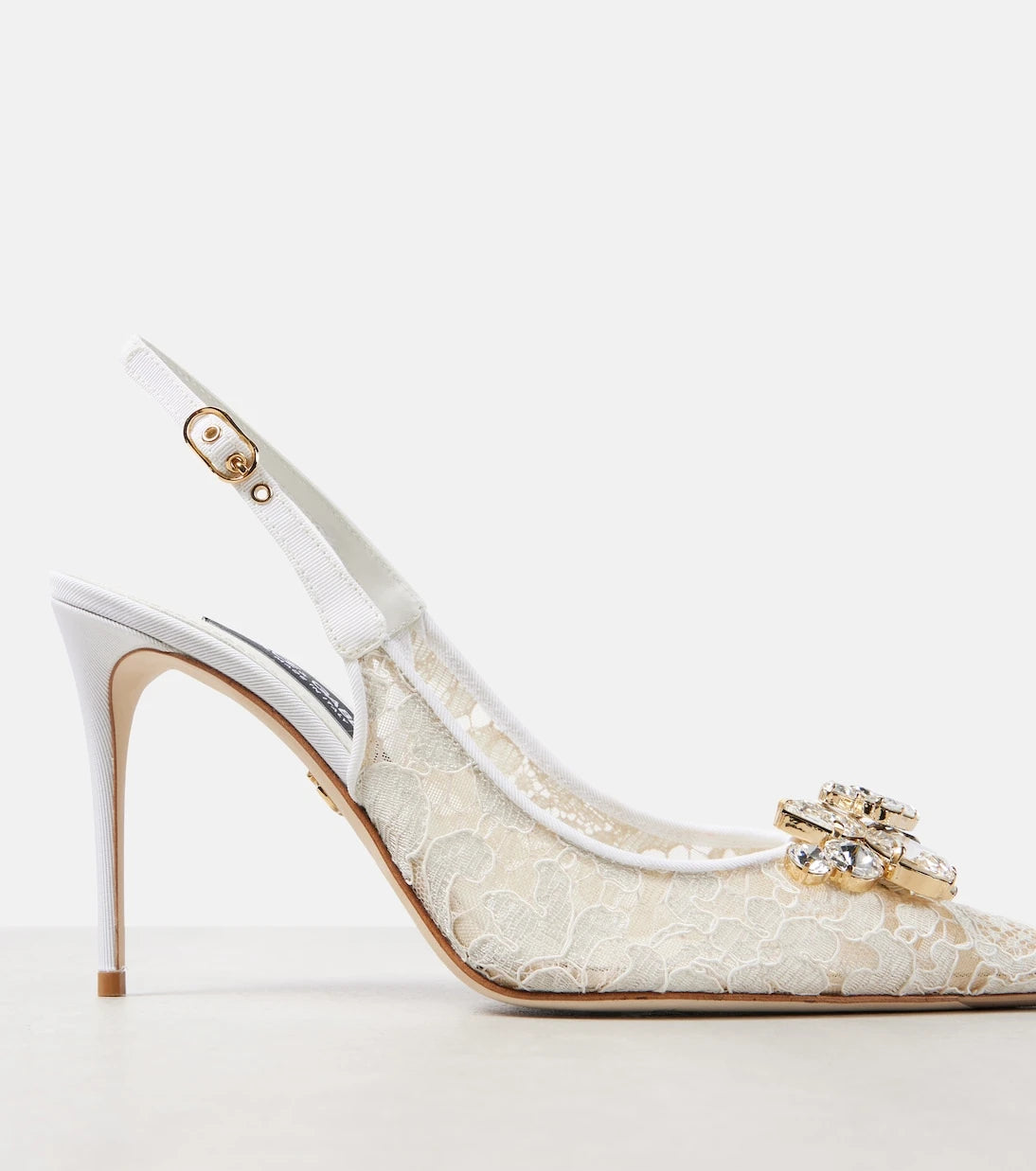 Dolce&Gabbana - Rainbow lace slingback pumps