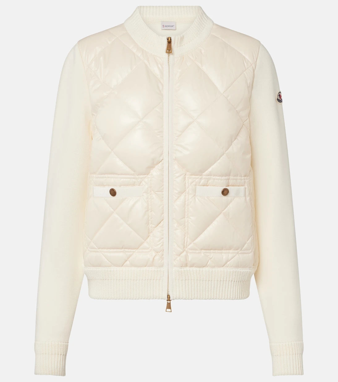 Moncler - Down-paneled cotton cardigan