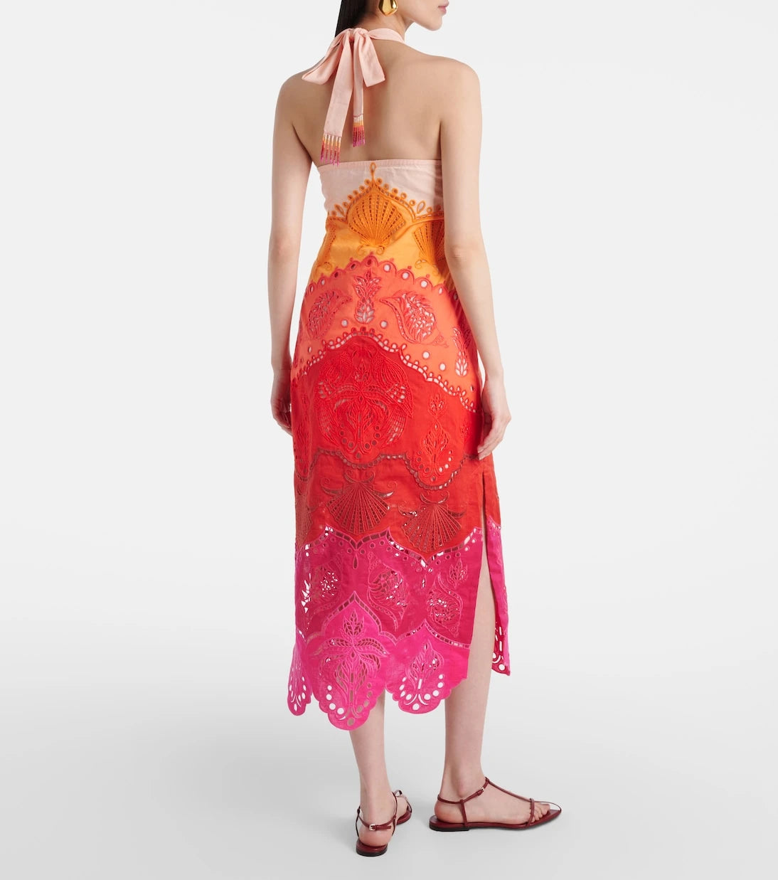 Farm Rio - Printed cotton and linen midi dress