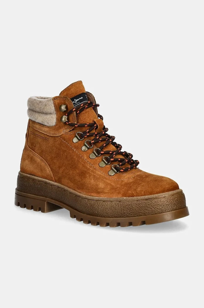 Велурени обувки Pepe Jeans PMS50251