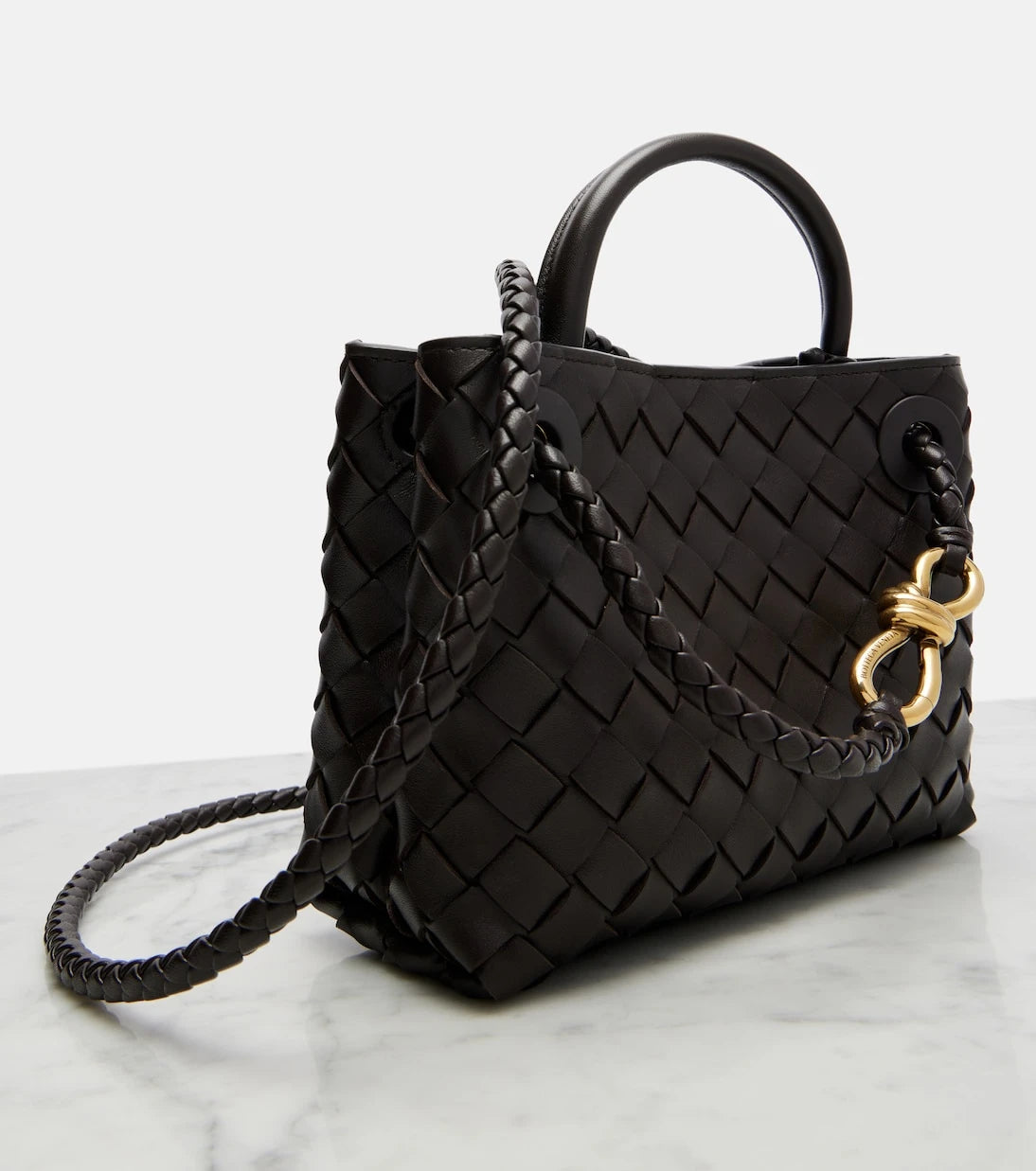 Bottega Veneta - Andiamo Mini leather top-handle bag