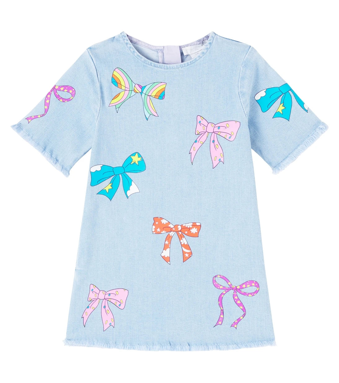 Stella McCartney Kids - فستان جينز مطبوع