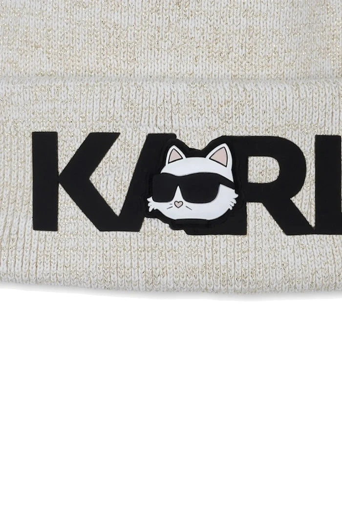 Karl Lagerfeld Çocuk Pamuk Şapka ve Atkı