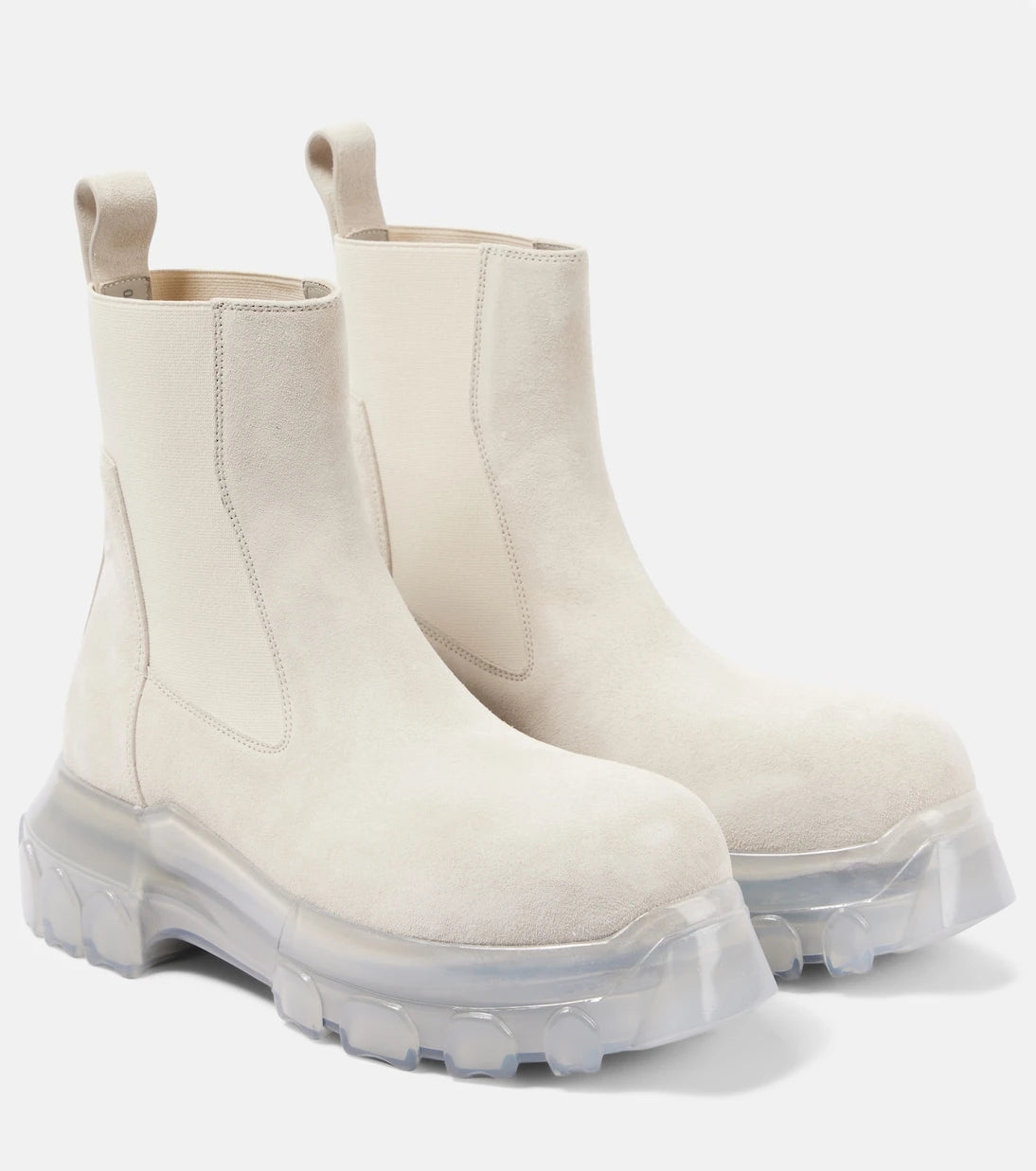 Rick Owens - Beatle Tractor leather ankle boots