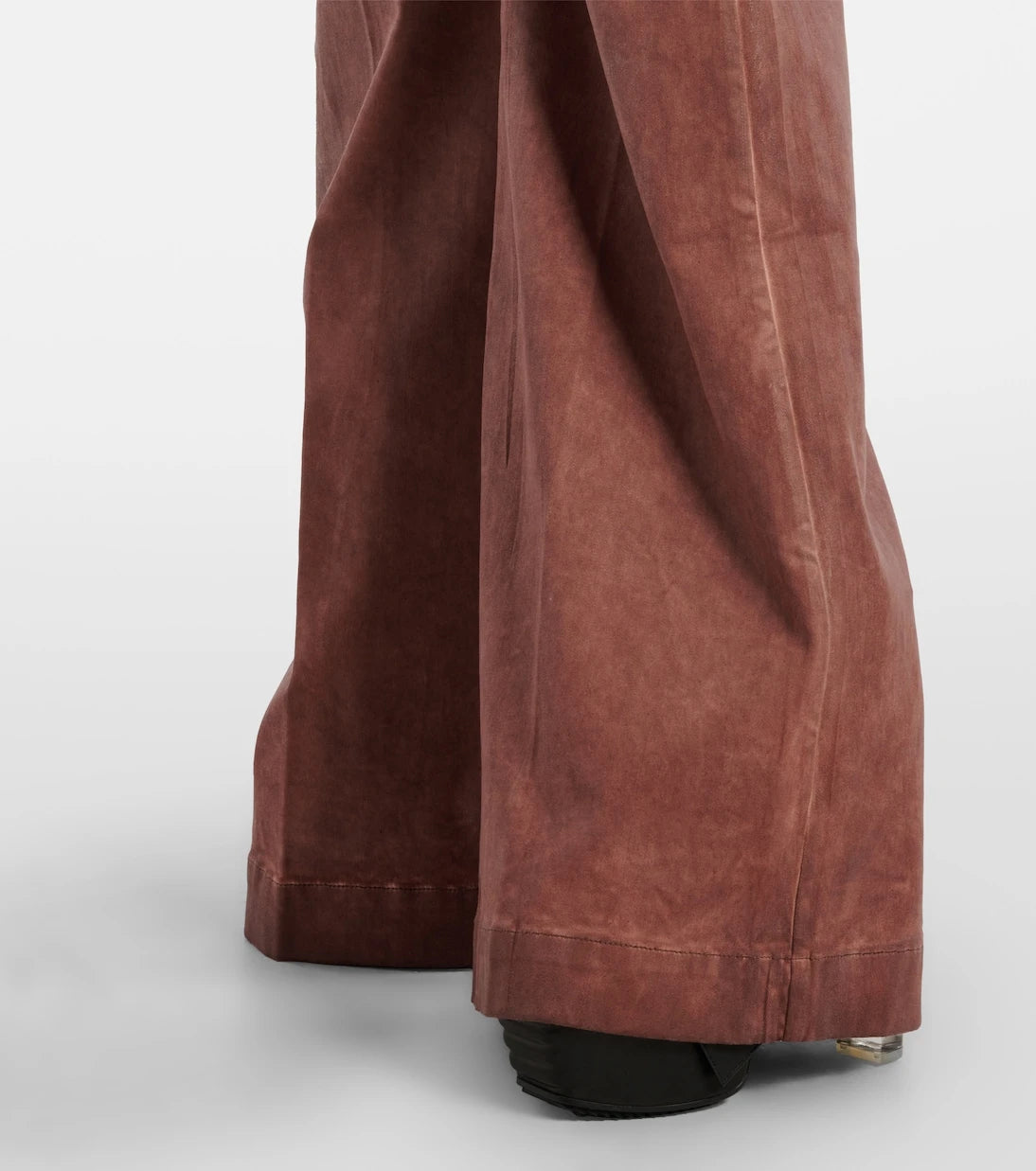 Rick Owens - بنطلون جينز "ديرت كوبر" بقصة واسعة وخصرٍ عالٍ