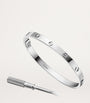 LOVE Medium White Gold Bracelet