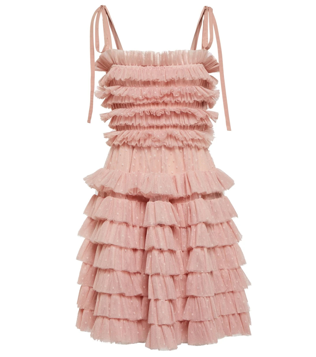 REDValentino - Point d'esprit tulle minidress