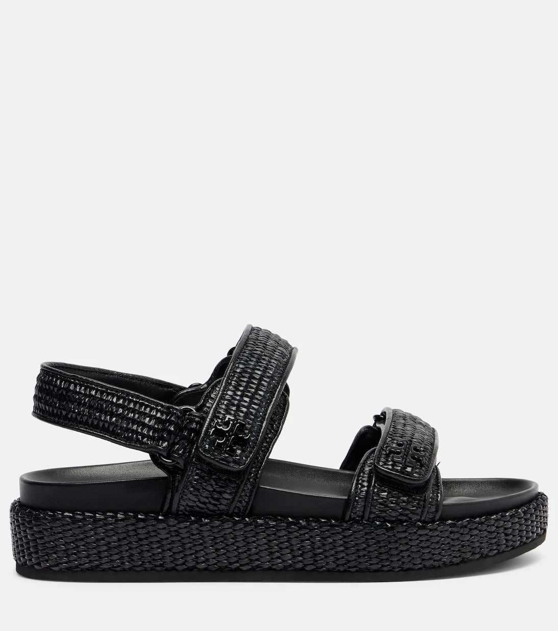 Tory Burch - Raffia and leather sandals