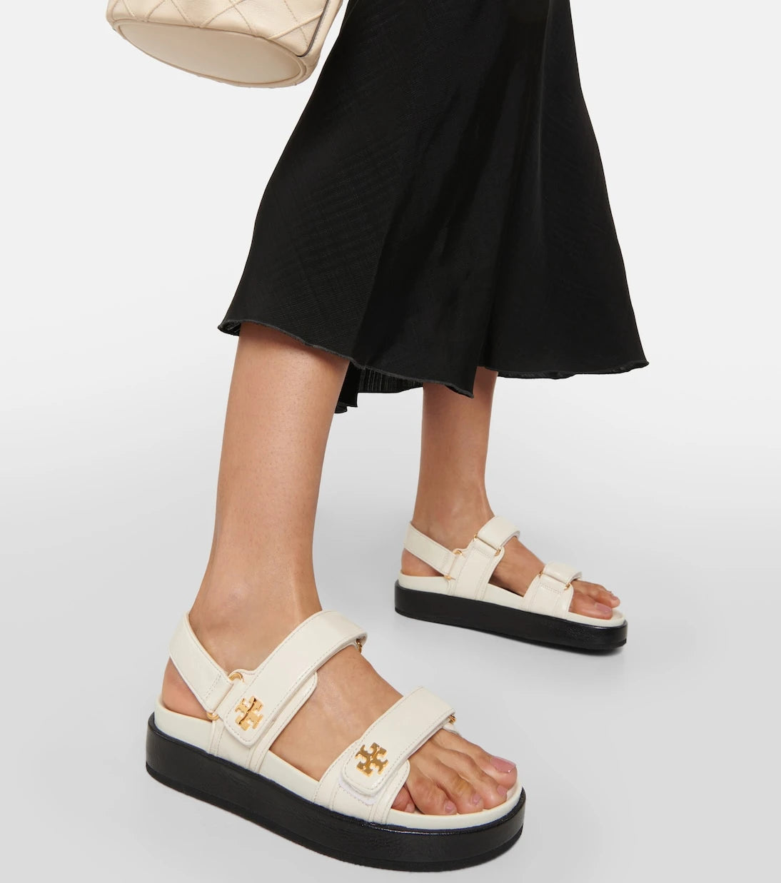 Tory Burch - Double T leather sandals
