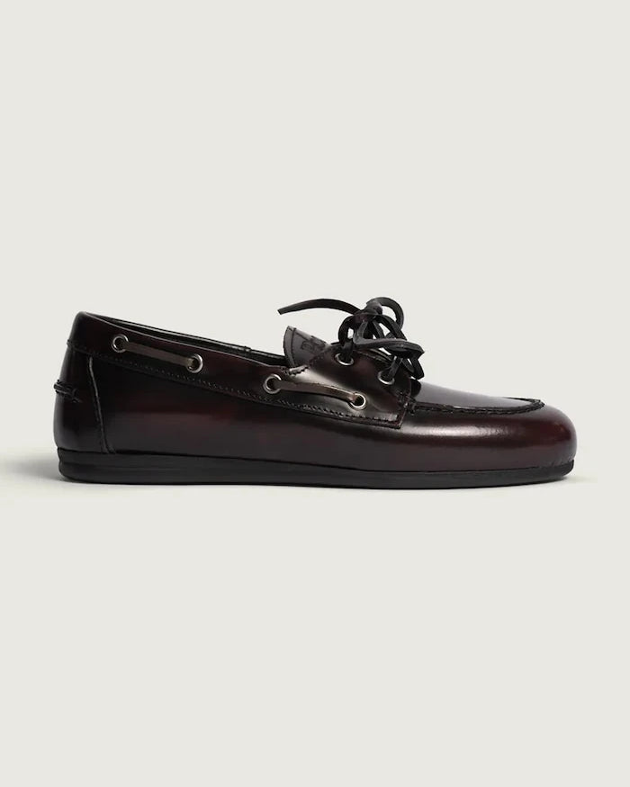Posa Kadın Deri Boat Loafer