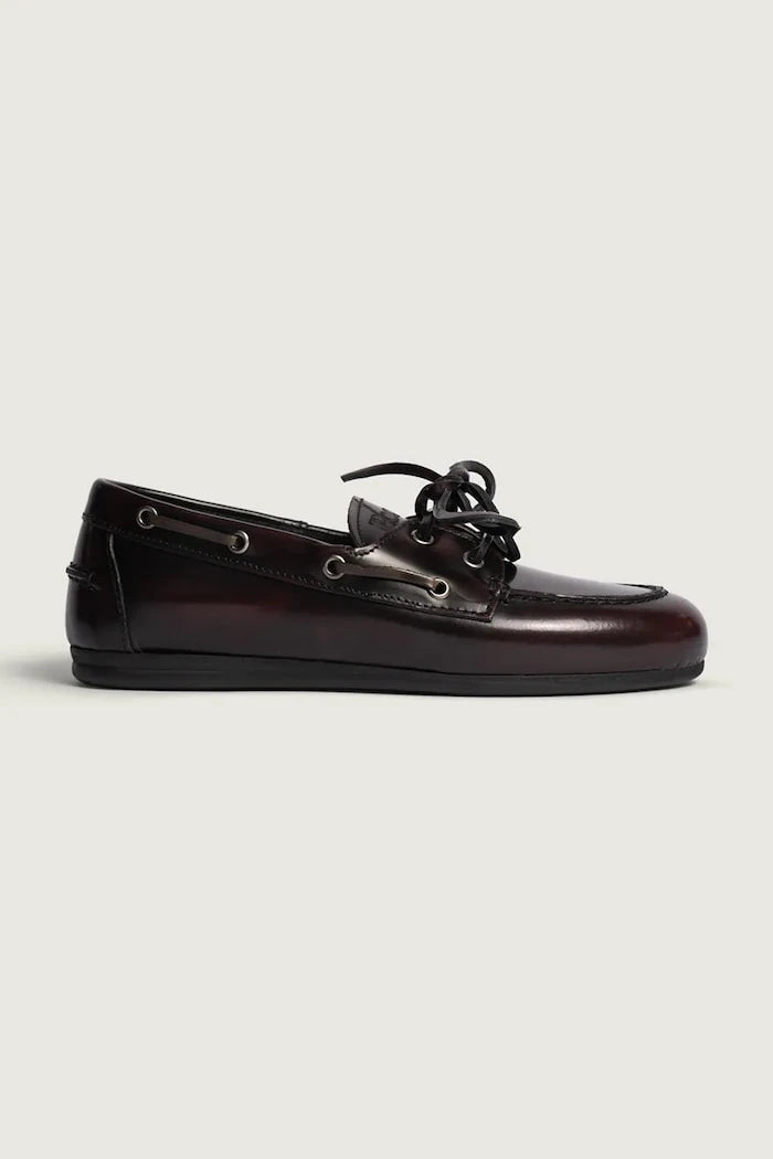 Posa Kadın Deri Boat Loafer