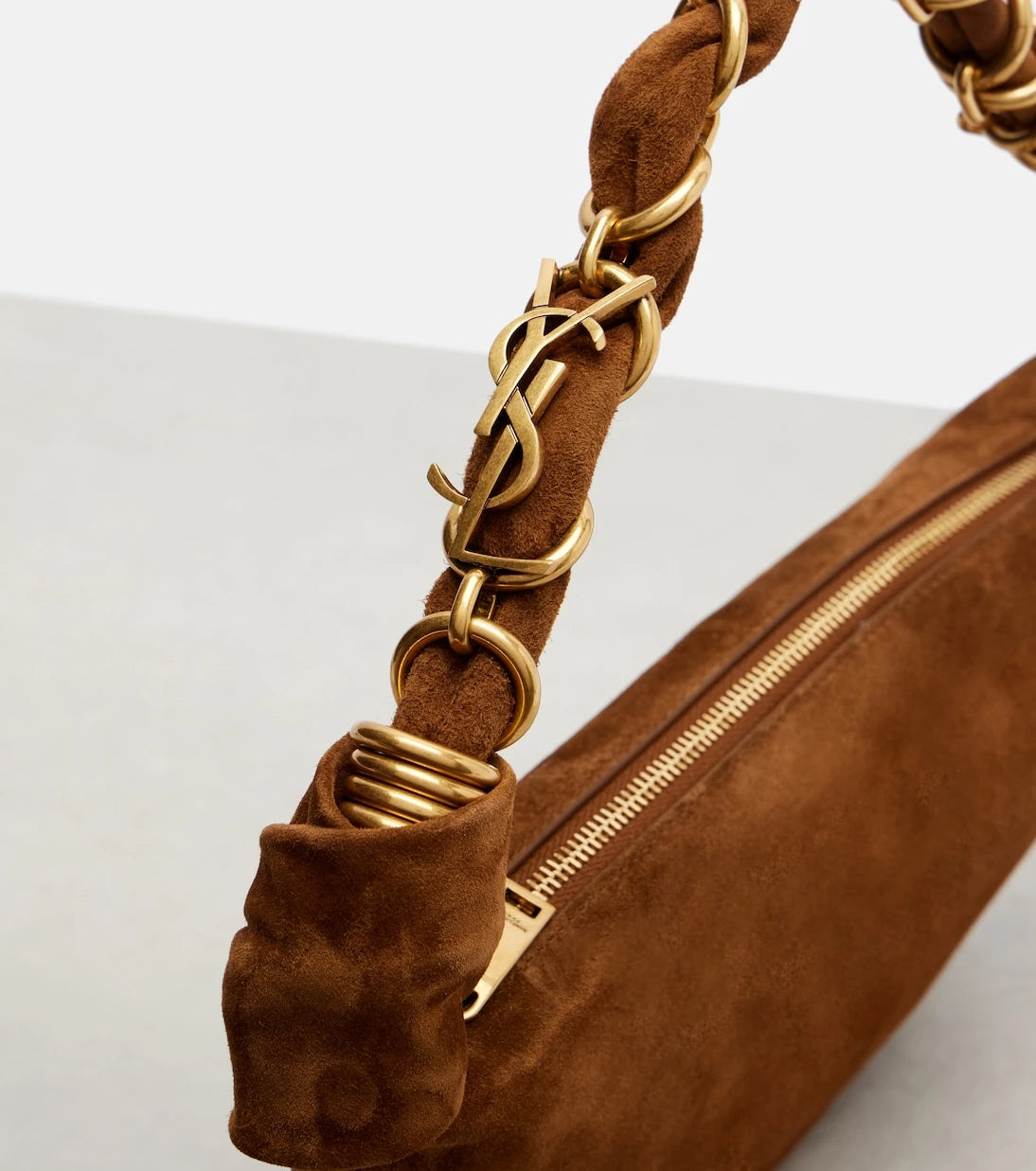 Saint Laurent - Amalia Mini suede shoulder bag