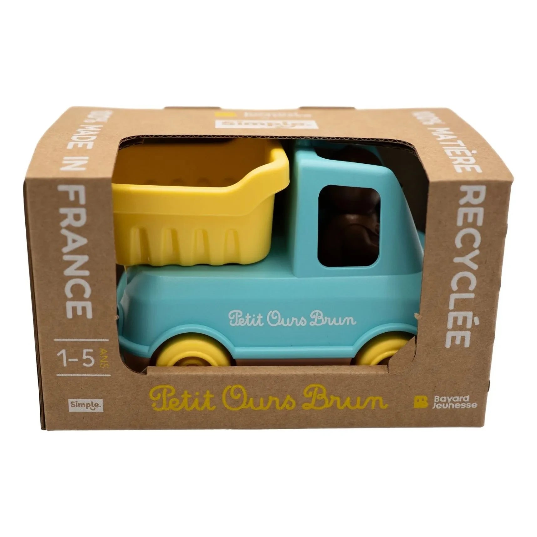 Simple - Dump truck - Single x Little Brown Bear | Blue