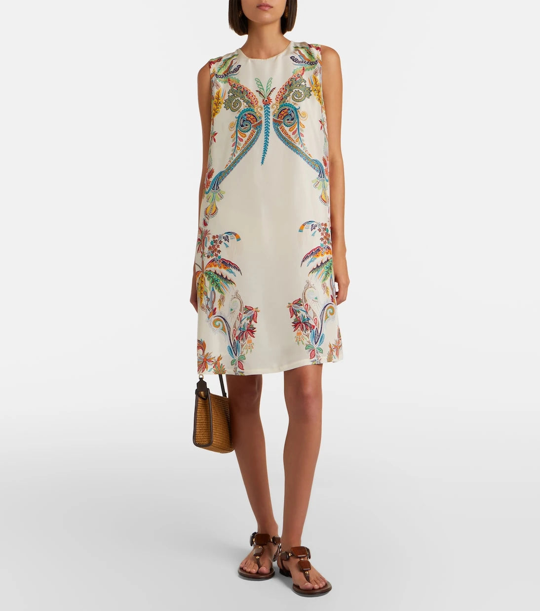 Etro - Printed silk minidress
