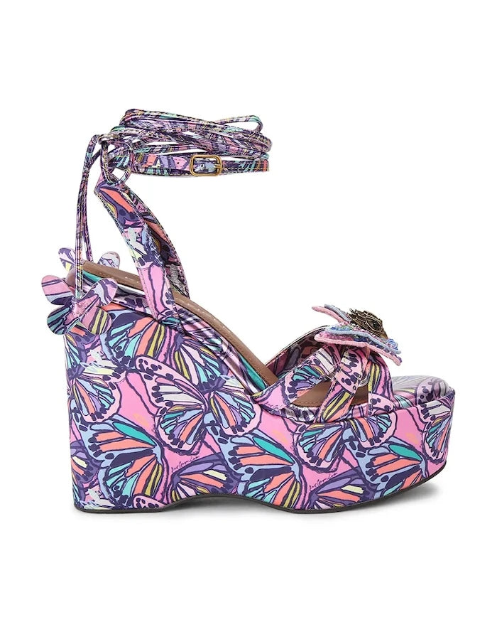 Kurt Geiger London Butterfly Ankle Tie Wedge Skoseli Platform Sandalet