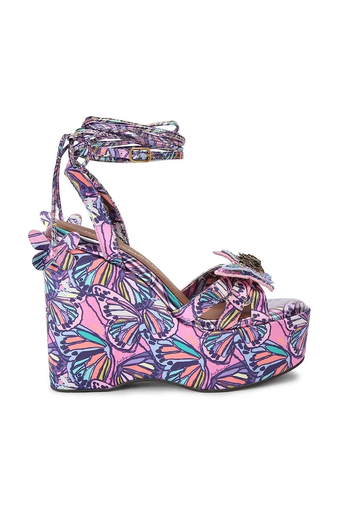 Kurt Geiger London Butterfly Ankle Tie Wedge Skoseli Platform Sandalet