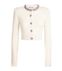 Self-Portrait Ivory Crystal Embellished Cardigan