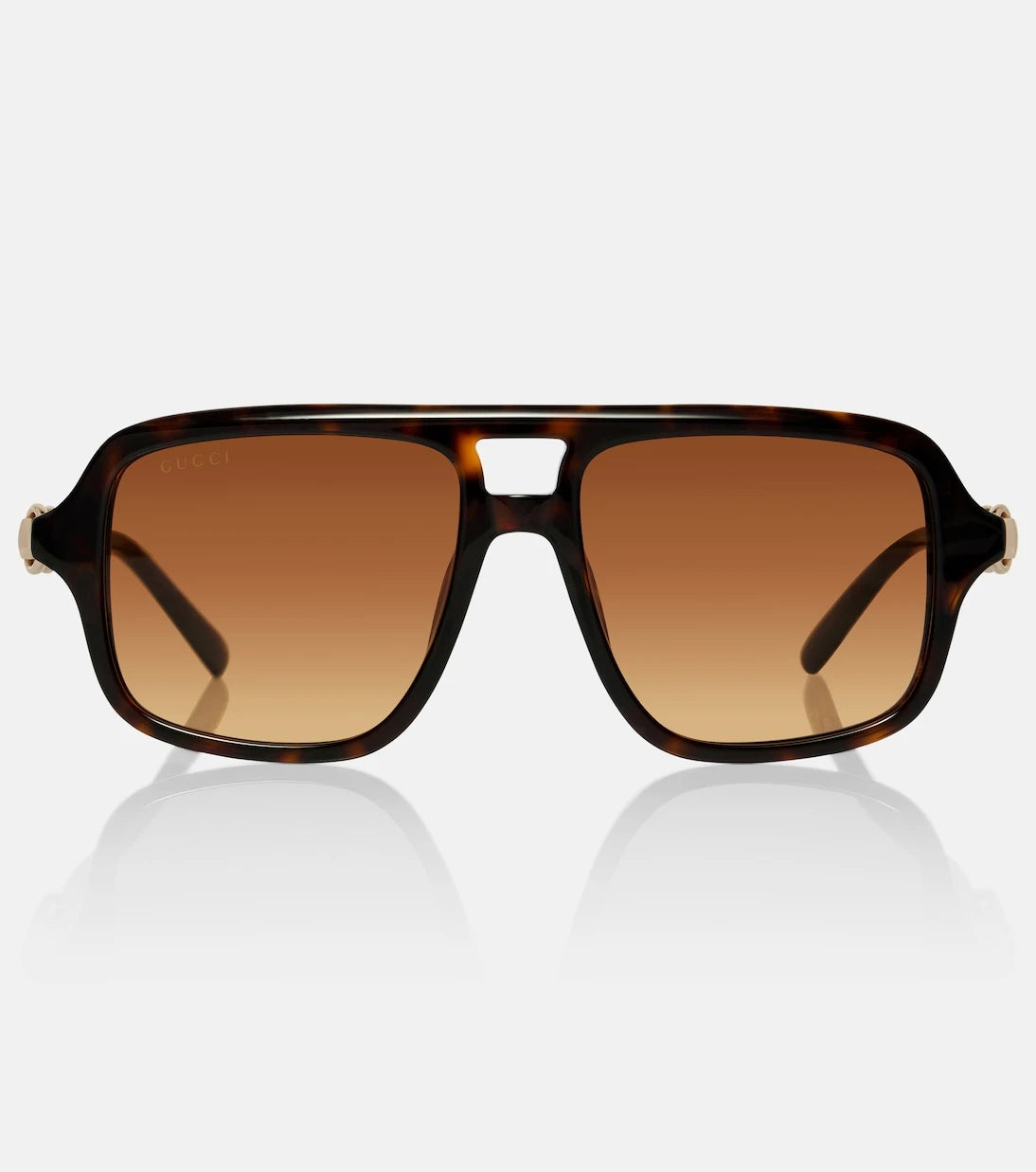 Gucci - Horsebit aviator sunglasses