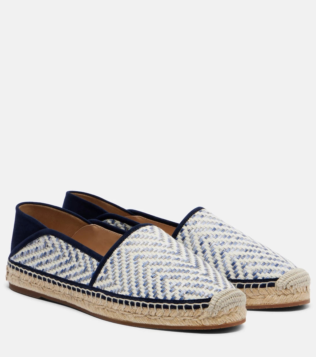 Manolo Blahnik - إسبادريل Espadra بتأثير الرافيا
